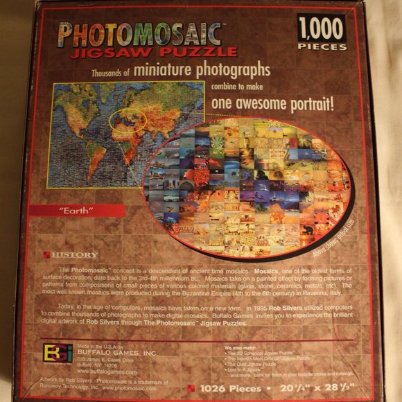 Photomosaic Earth Puzzle 1000 Pieces - Picture 2 of 3